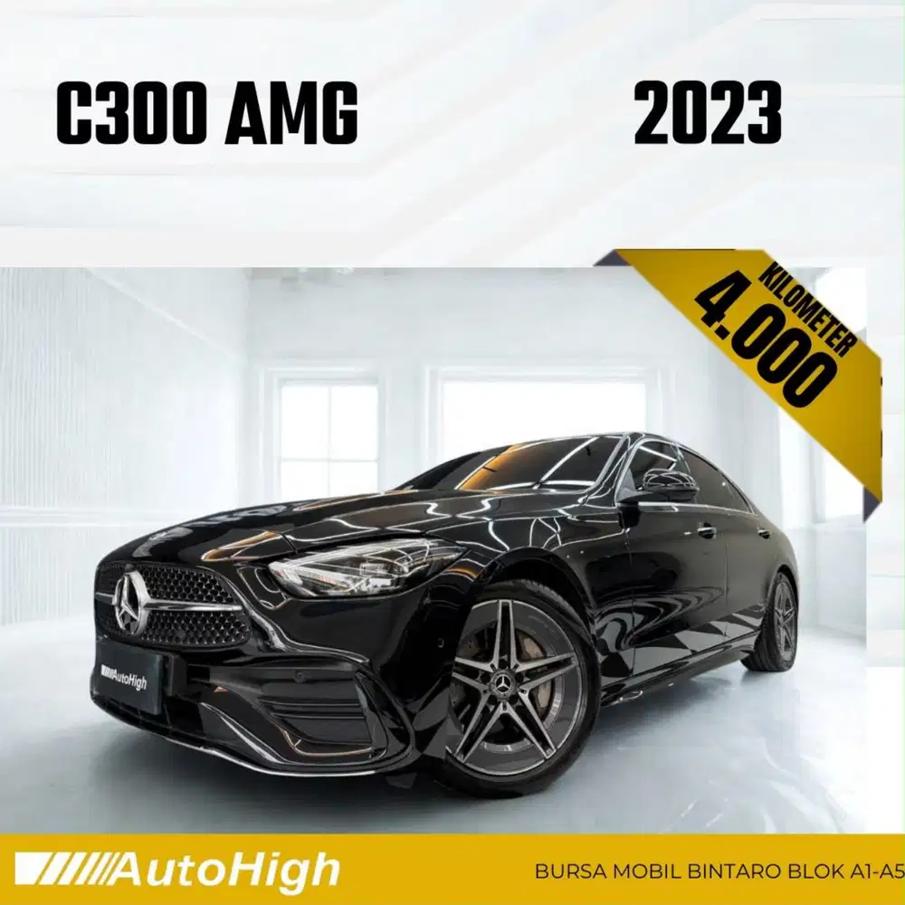 DP10% [Km4.000] C300 AMG 2023 Black Reg 2024 #AUTOHIGH