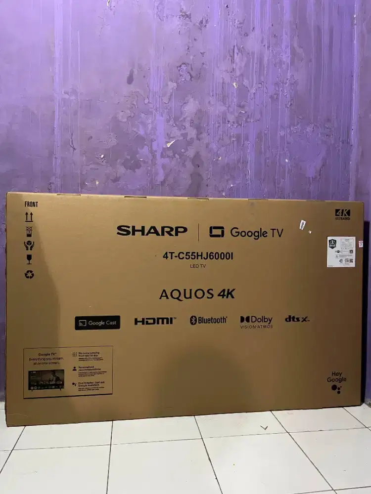 55 Inch Google Tv SHARP 4T-C55HJ6000i AQUOS 4K Ultra HD