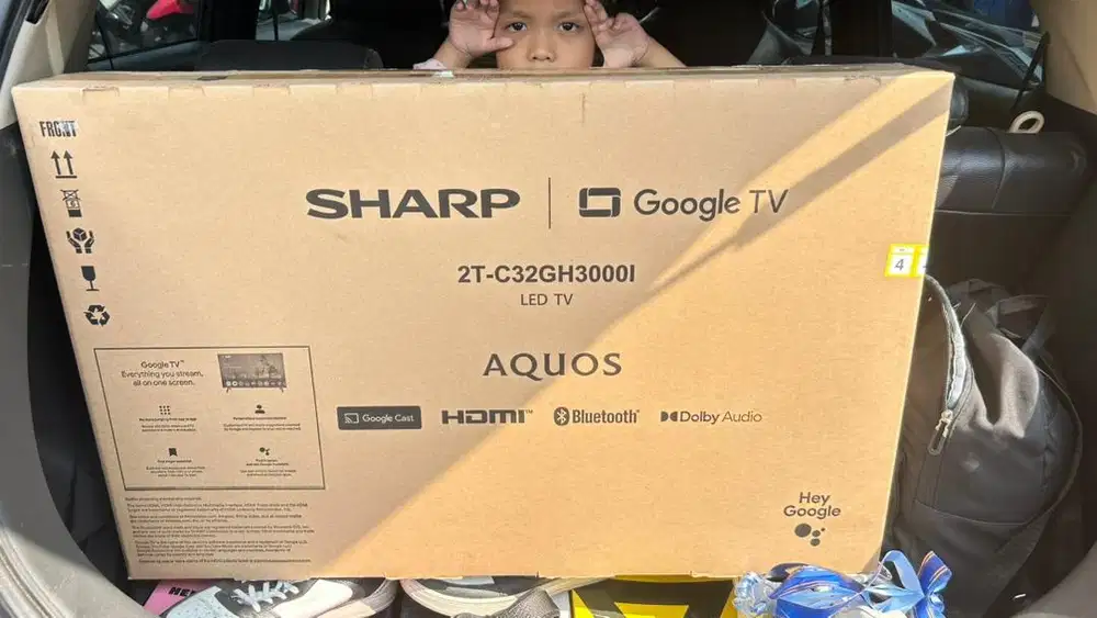 DIJUAL TV SHARP SMART GOOGLE TV ( kondisi BARU )