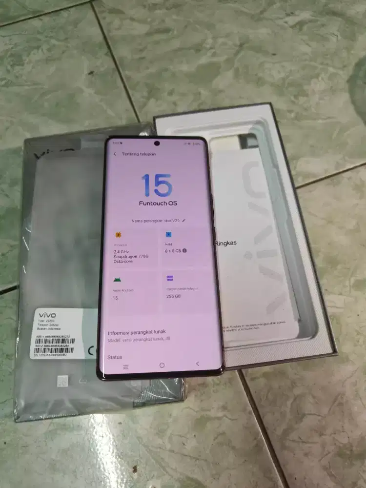 Vivo V29 8/256 Mulus Normal Fullset