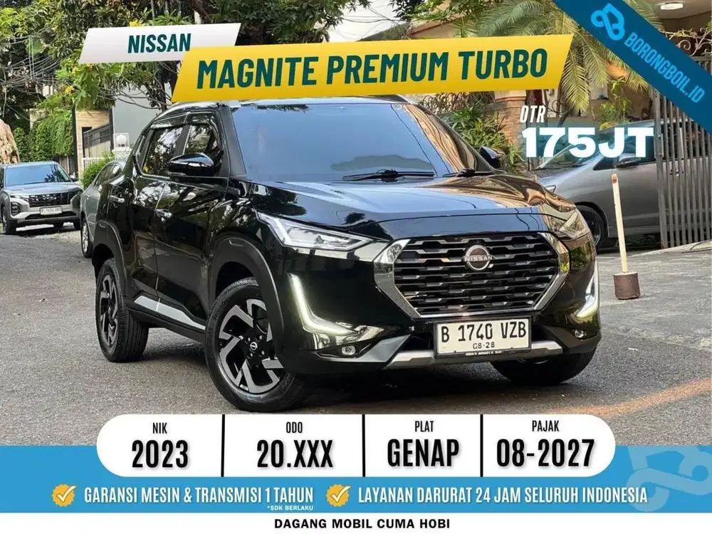 NISSAN MAGNITE PREMIUM TURBO AT 2023 HITAM BEST SELLER!