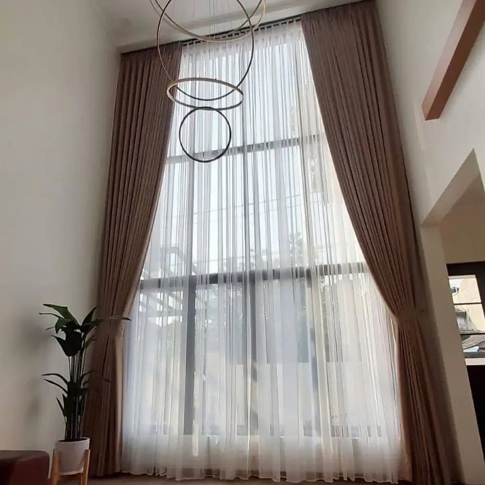 Jasa Pasang Gorden Custom Wallpaper Dinding 3D Gordyn Hordeng Korden
