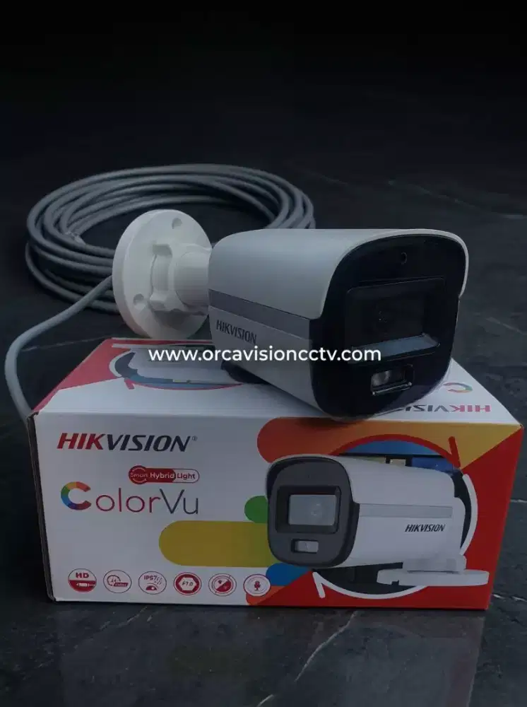 Paket cctv murah hikvision ColorVu malam tetap berwarna
