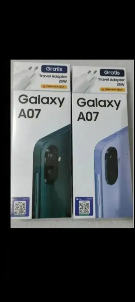 Samsung galaxy A07 ram 8gb 256gb dan4/64 garansi resmi