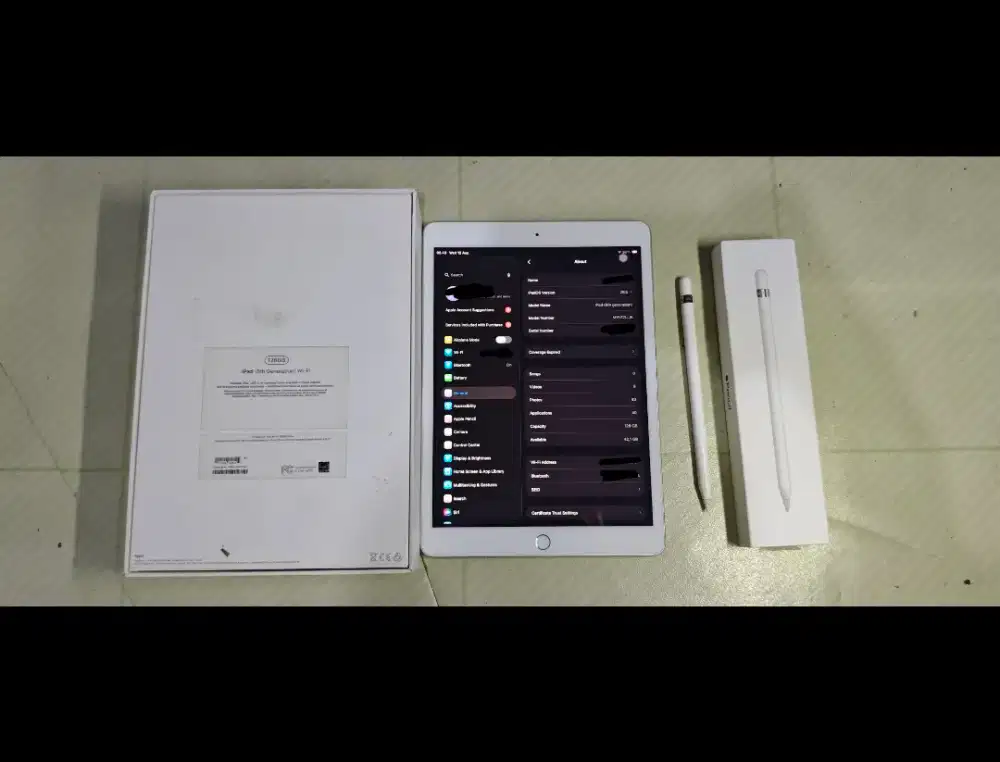 Ipad 8 128 Silver with apple pencil