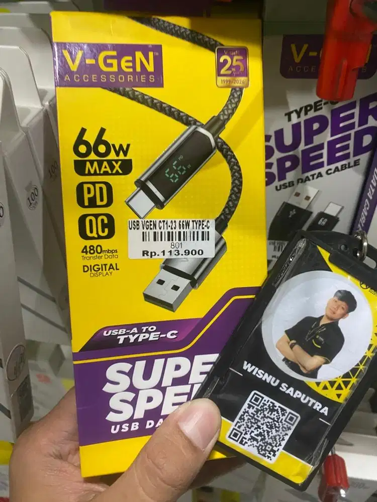 USB VGEN CT1-23 66W TYPE C|ATLANTIS DAHSYAT