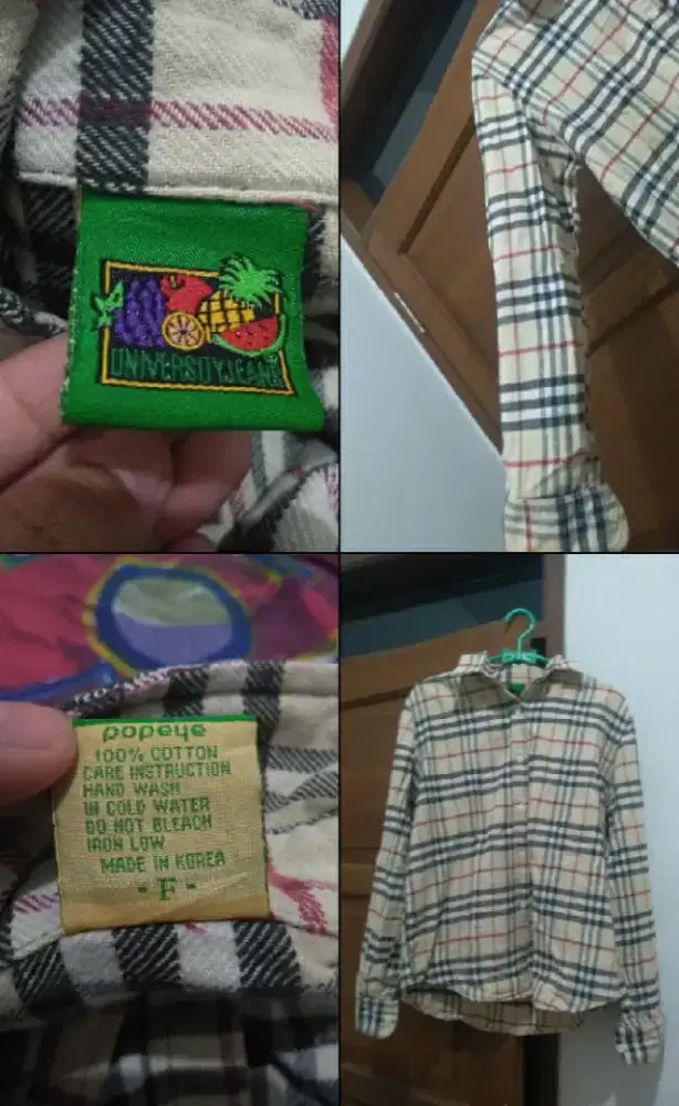Kemeja Lengan Panjang Burberry