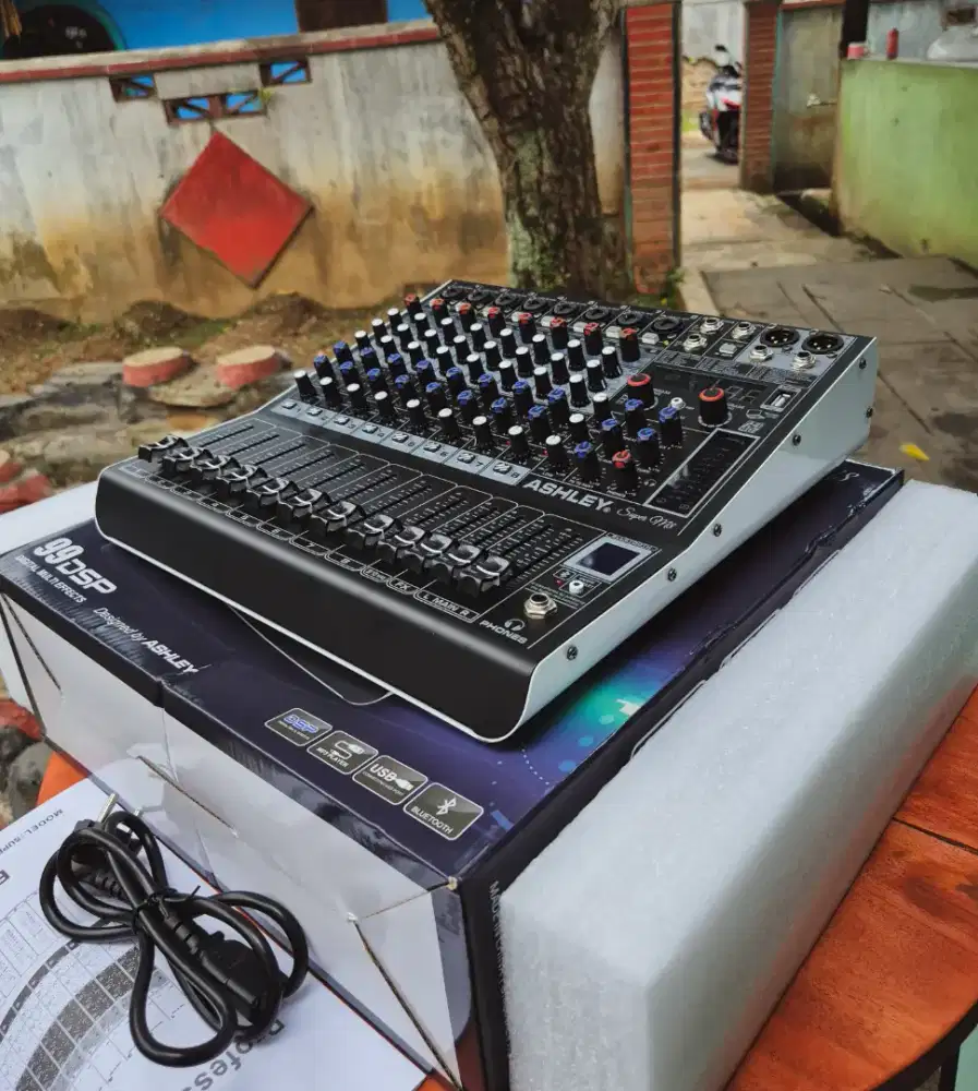 Mixer ASHLEY Super M8 Channel 99DSP Bluetooth Multi Effects • NEW •