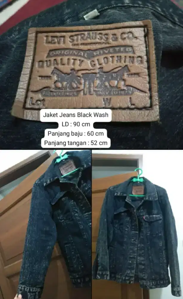 Jaket jeans blackwash
