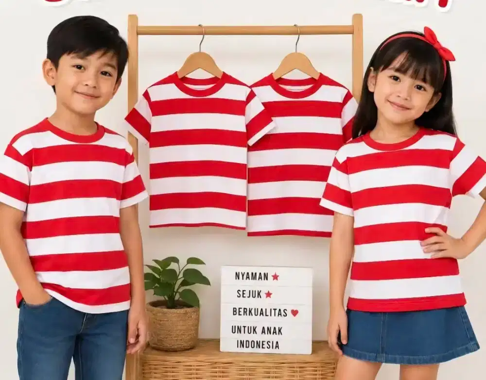 Kaos anak merah putih sakera kids