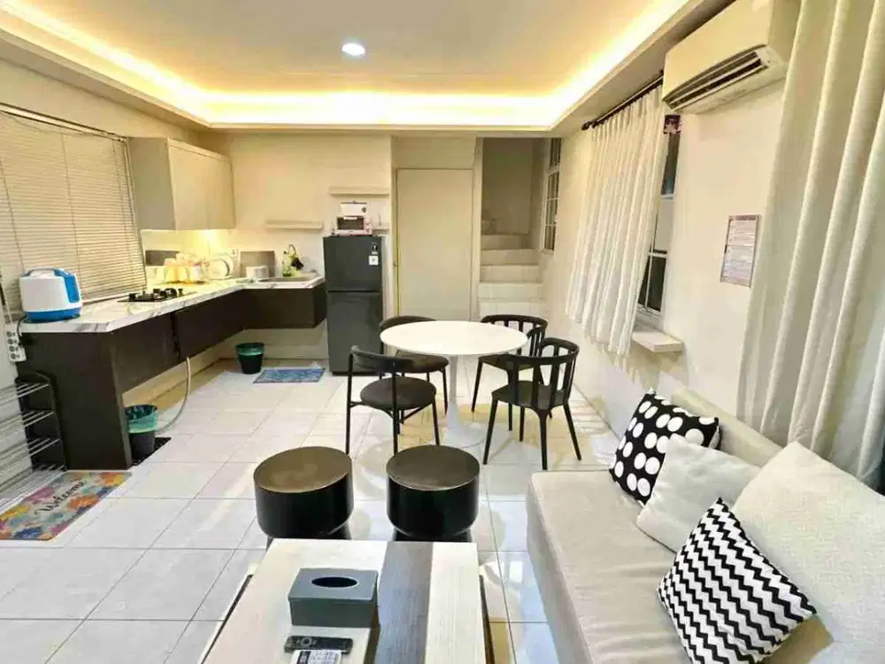 Rumah full furnish siap huni dengan private pool di Vanya Park BSD