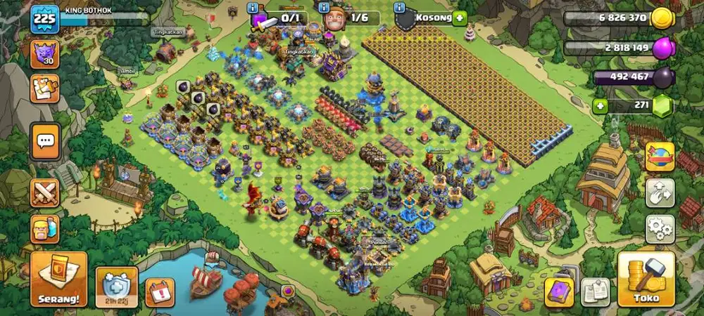 Jual akun coc TH 18 SEMI MAX
