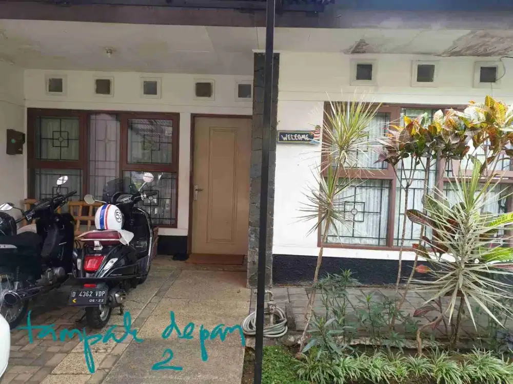 dijual rumah luas sejuk di kawasan resort dago pakar view bandung down slop 4 lantai