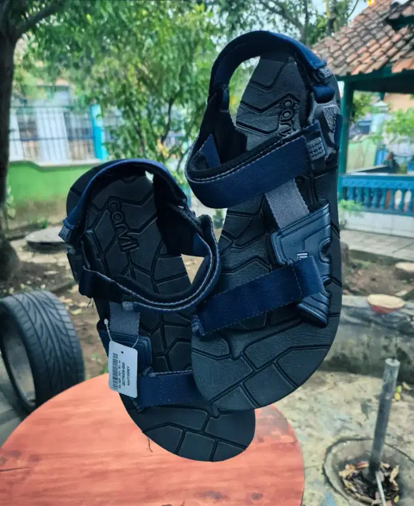 CARVIL Sandal Gunung Outdoor Gutron Navy On Black • SIZE 44 ( 29cm ) •