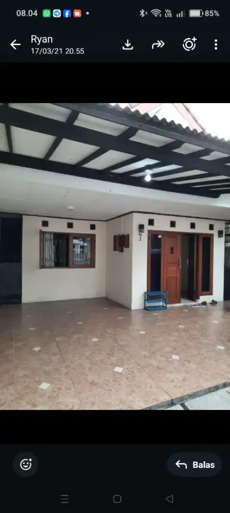 Rmh 2kmr di sewakan untuk kosan