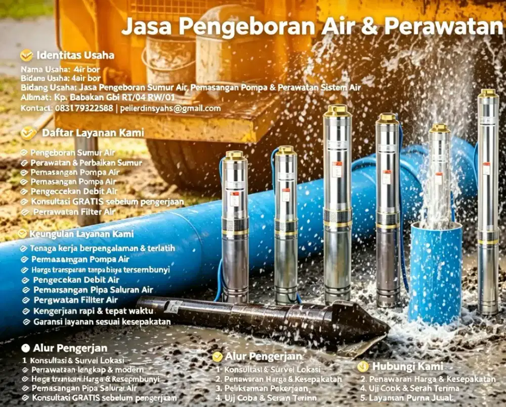 Jasa pengeboran air bandung
