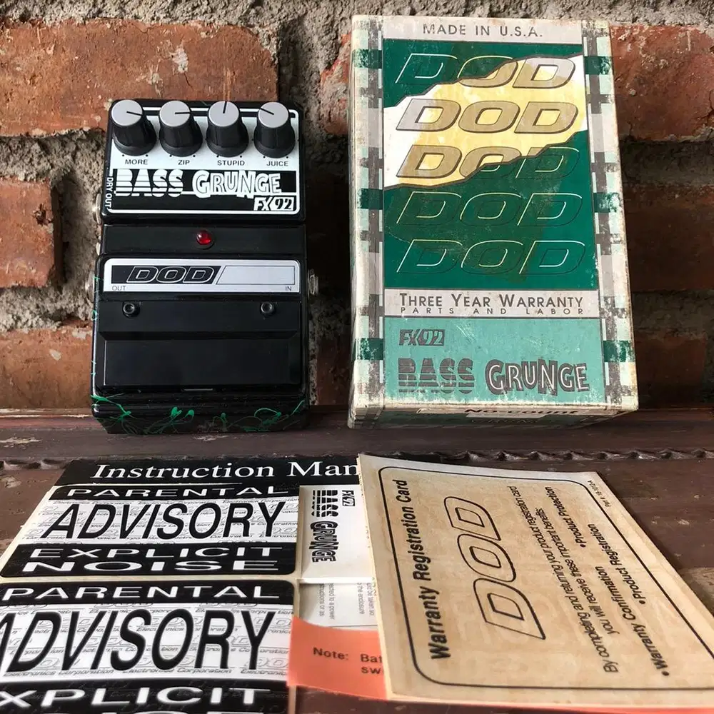 Efek bass dod bass grunge overdrive fuzz distorsi