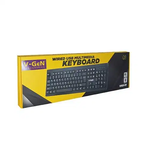 Keyboard V-GeN USB Cable Baru untuk CPU Computer Komputer PC Laptop