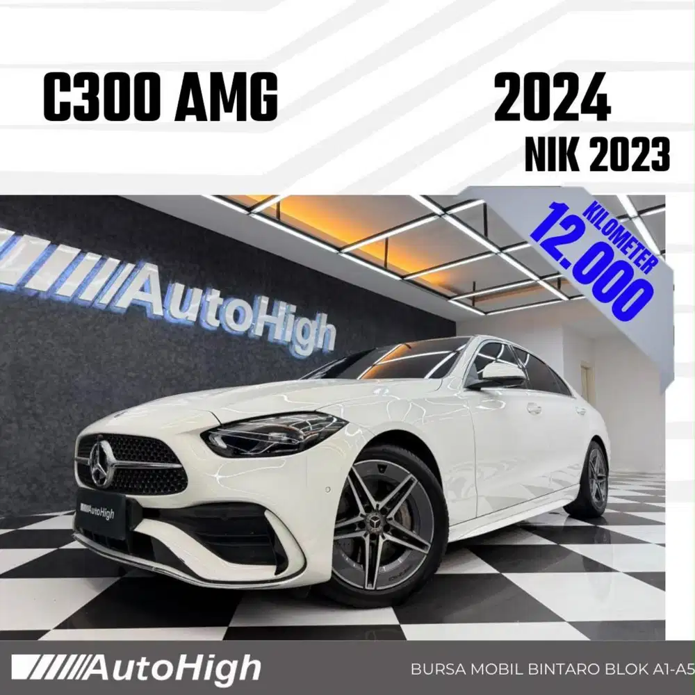 DP10% [Km12.000] C300 AMG 2023 White Reg 2024 #AUTOHIGH