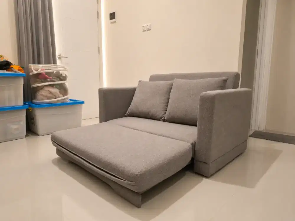 Sofa Bed Ananta Abu Grey - Dekoruma