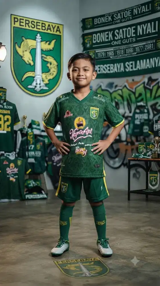 Setelan jersey anak persebaya