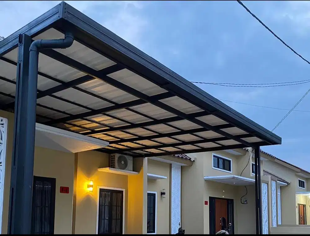 Kanopi Baja Ringan Atap UPVC Double Layer