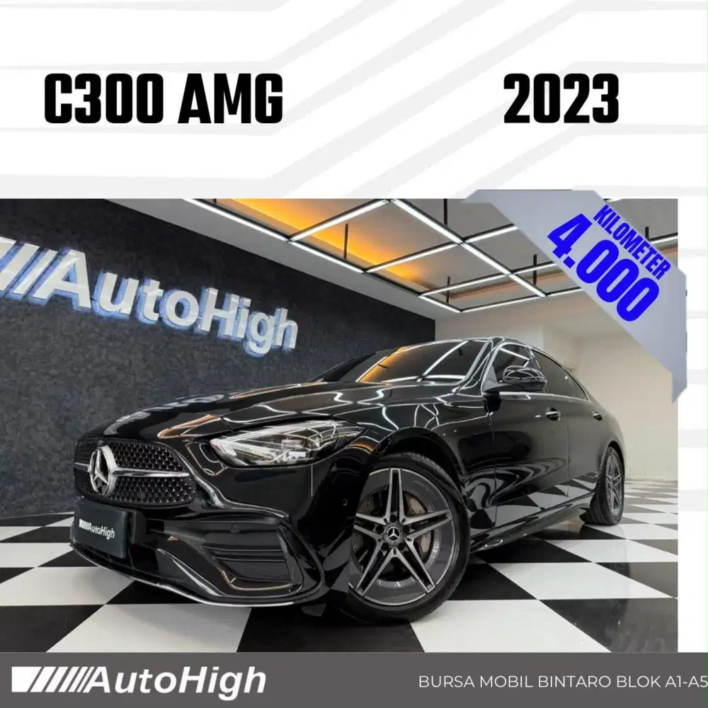 DP10% [Km4.000] C300 AMG 2023 Black Reg 2024 #AUTOHIGH