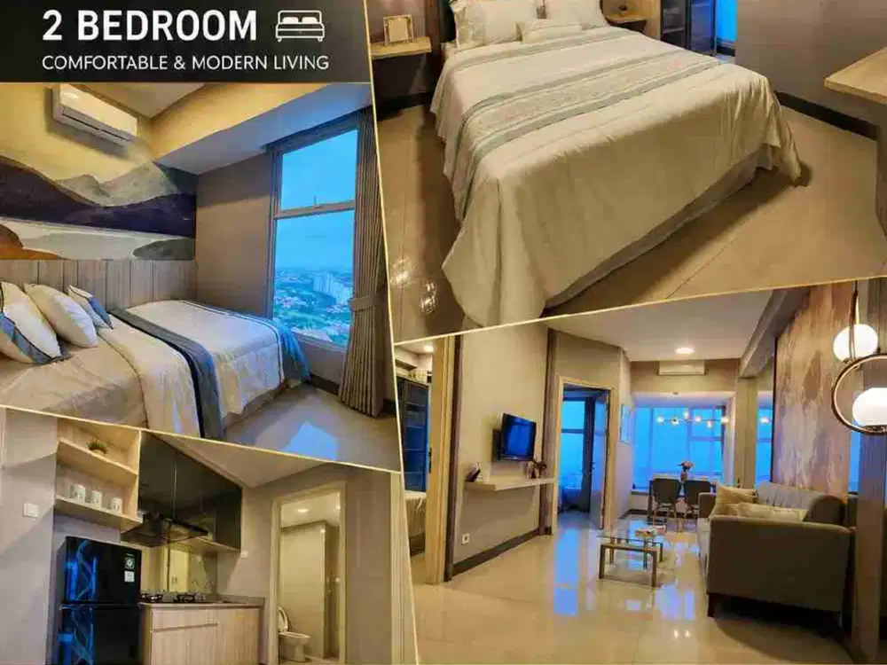 apartement benson 2 kamar full furnish mewah connecting mall