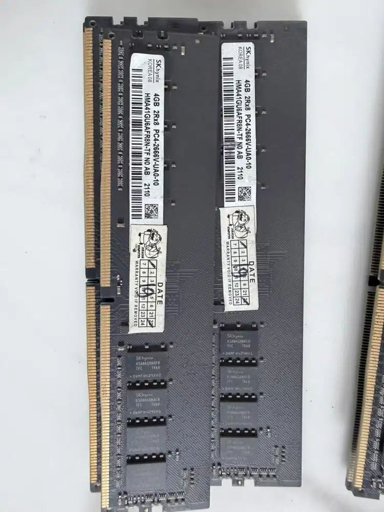 RAM DDR4 4GB Merk Hynix Kingston 2400Mhz