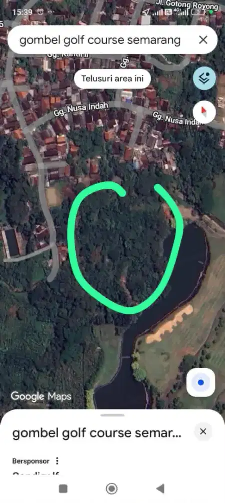 Lahan Premium7.000m² ViewGolf TinjomoyoDekat Jembatan Kaca&Pakuwon Mal