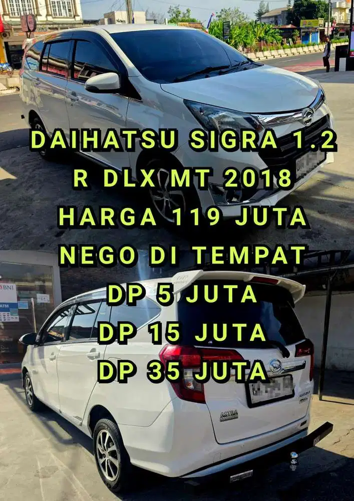 Daihatsu Sigra 2018 Bensin DP 5 JUTA