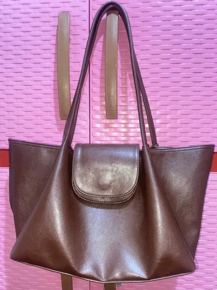 Totebag Kuliah Coklat