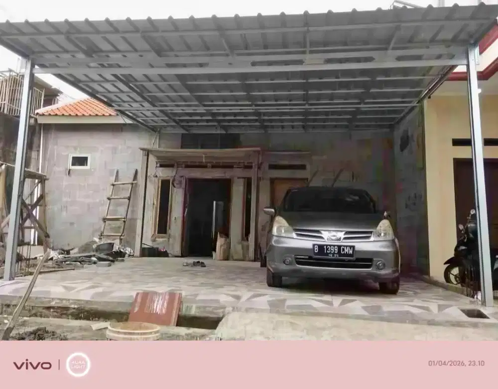 Kanopi baja ringan dan garasi