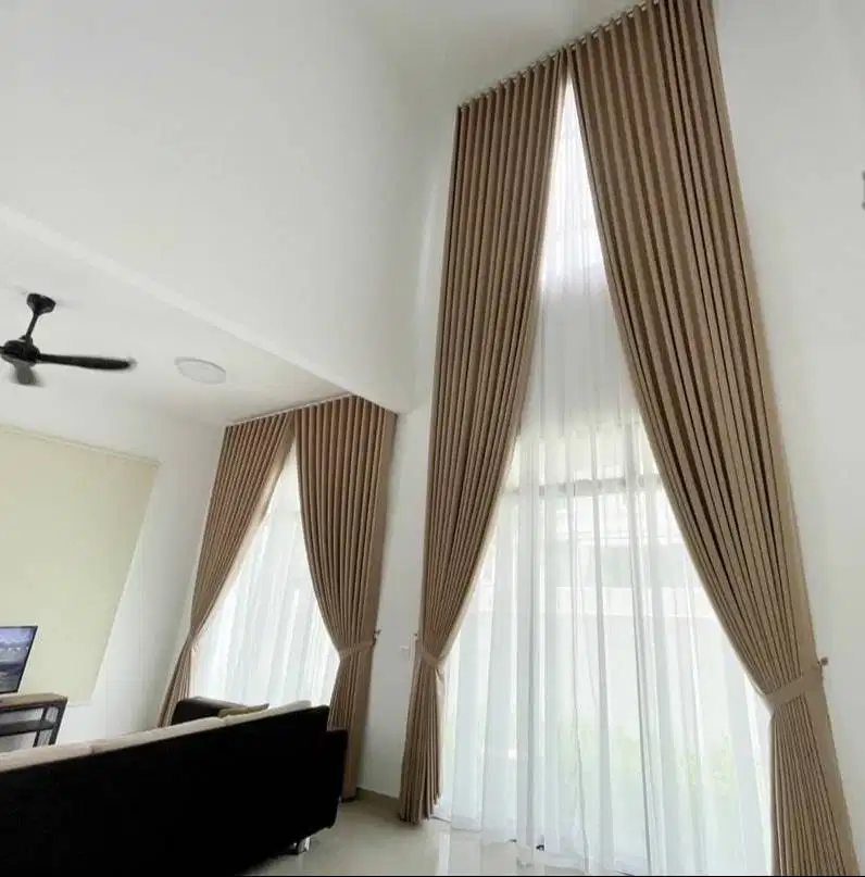 Jasa Pasang Gorden Custom Wallpaper Dinding 3D Gordyn Hordeng Korden