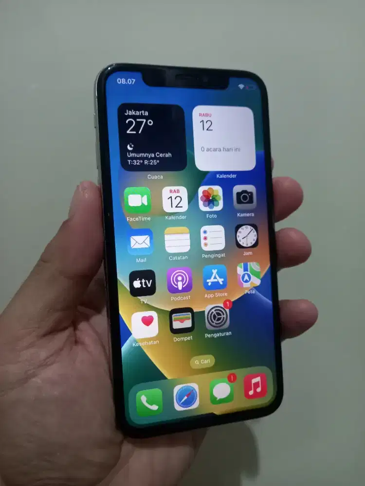 IPhone X White 64Gb Lte Fullset ex inter ada minus