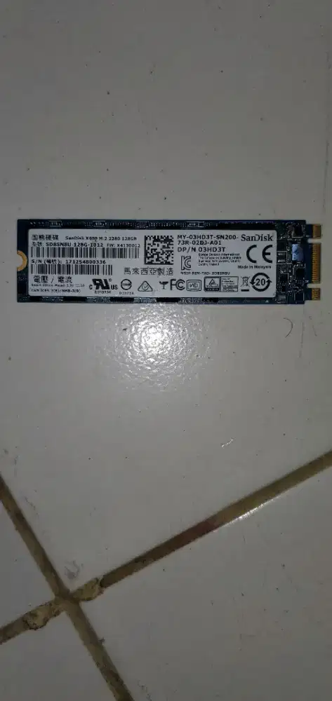 Ssd sandisk m2 128 100/96%
