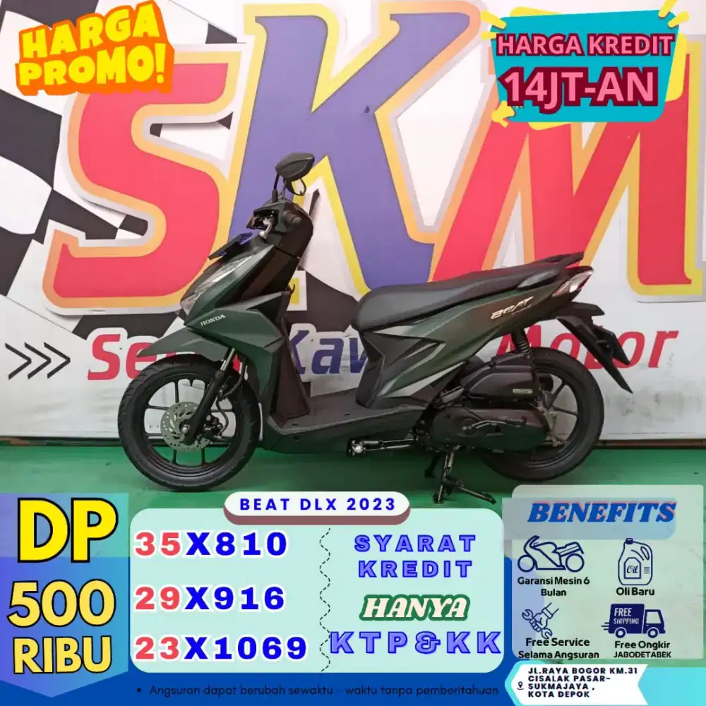 Dp 500rb bawa pulang beat deluxe 2023
