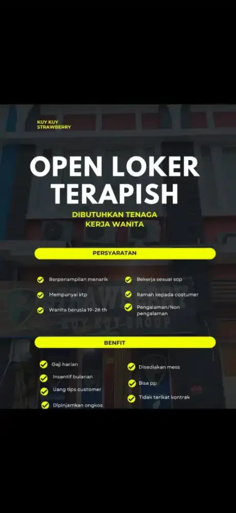 Loker terapis spa cibubur dan skitarnya