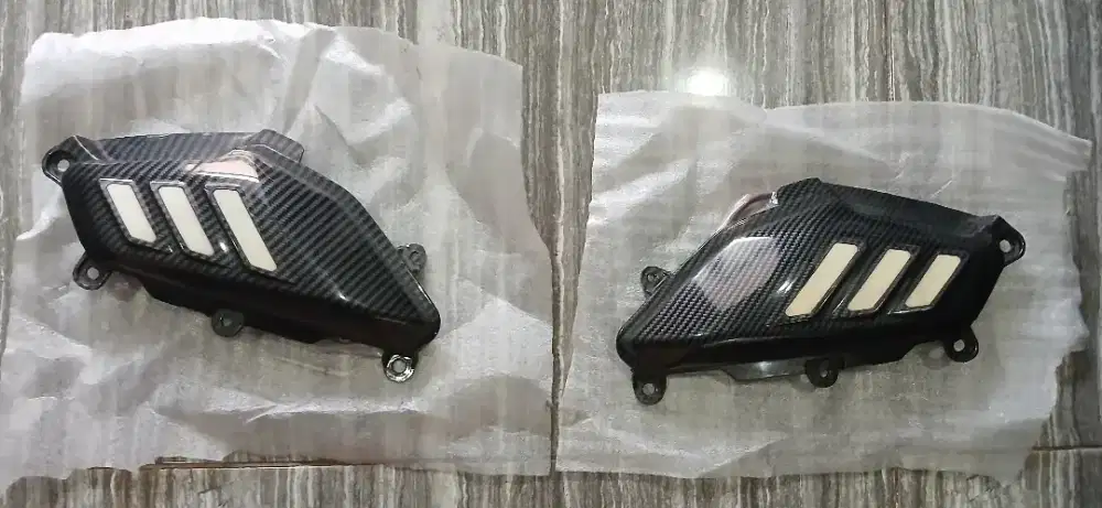 Body Tengah Sirip Nmax Old - Carbon Wtp & Led Biru