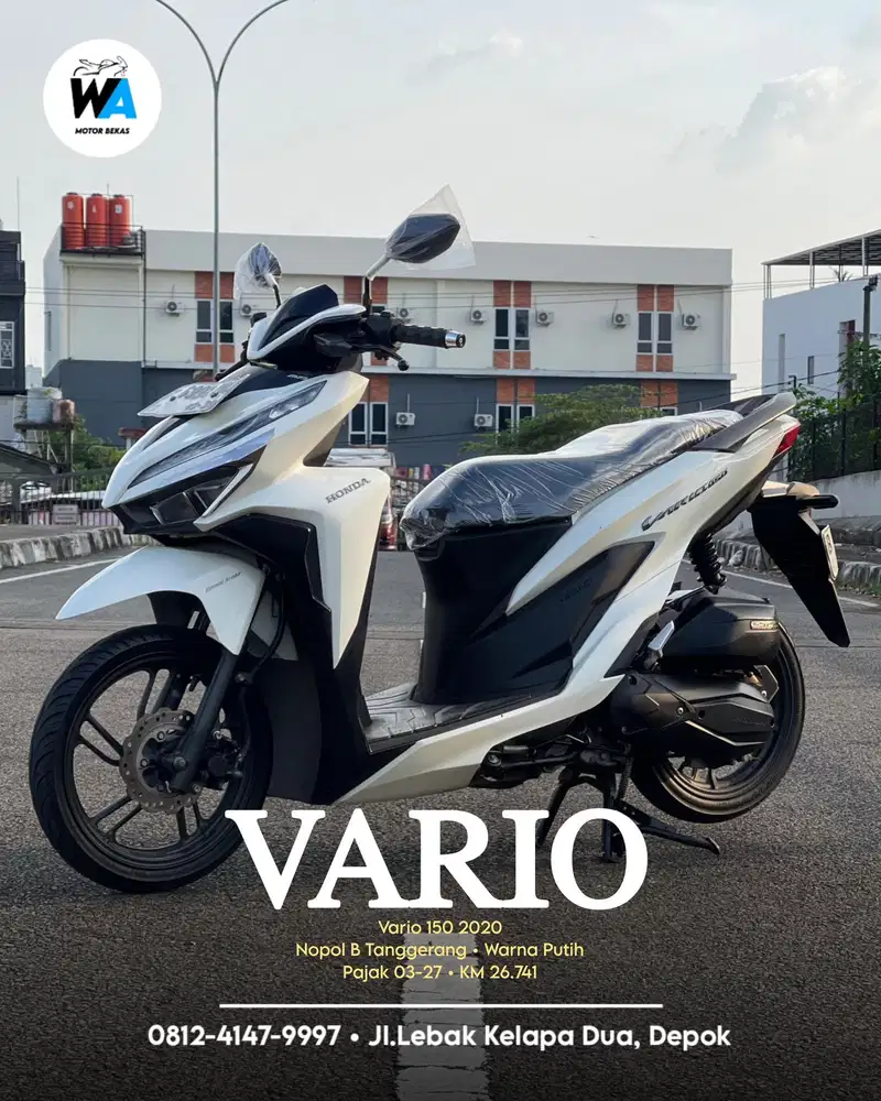Kredit/Cash Honda Vario 150 Keyless Tahun 2020 LOW KILOMETER