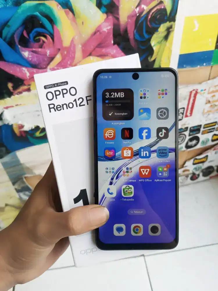 Oppo Reno 12F spek 8/256 Kel Fullset