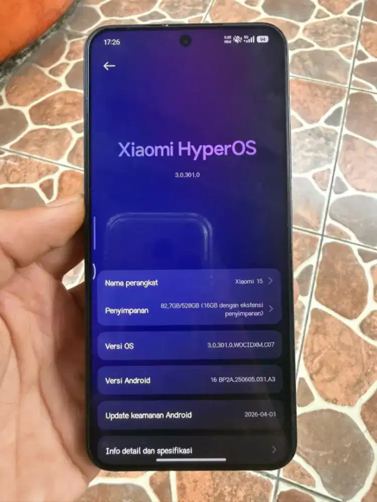 Xiaomi 15 12/512 Hitam