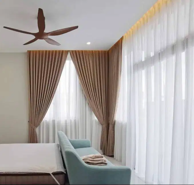 Menerima Pemasangan Gorden Wallpaper Dinding 3D Gordyn Hordeng Korden
