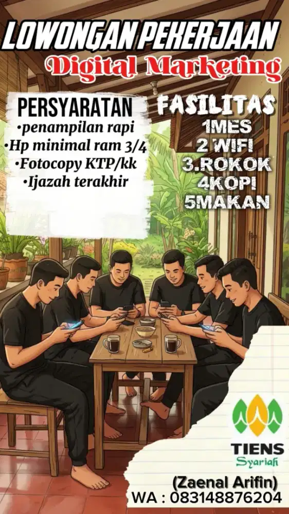 Yang nyari kerja ikut saya aja