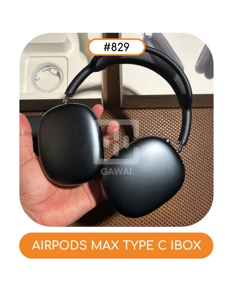 #829 Airpods Max Type C Black Ibox Garansi 05 July 2027