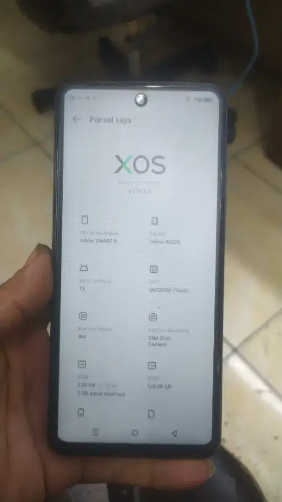 Infinix smart 8 3+2/128 batangan siap pakai