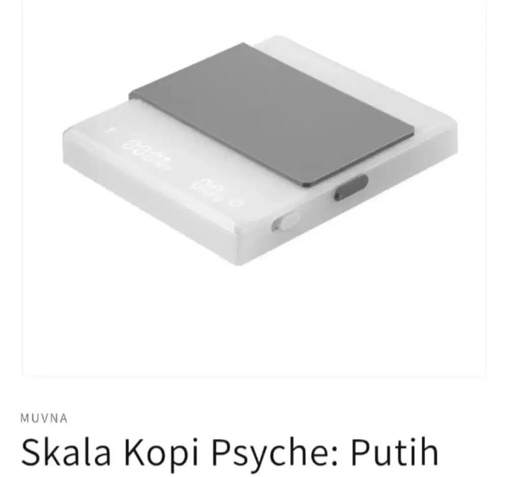 Timbangan Coffee Muvna Psyche White New Old Stock