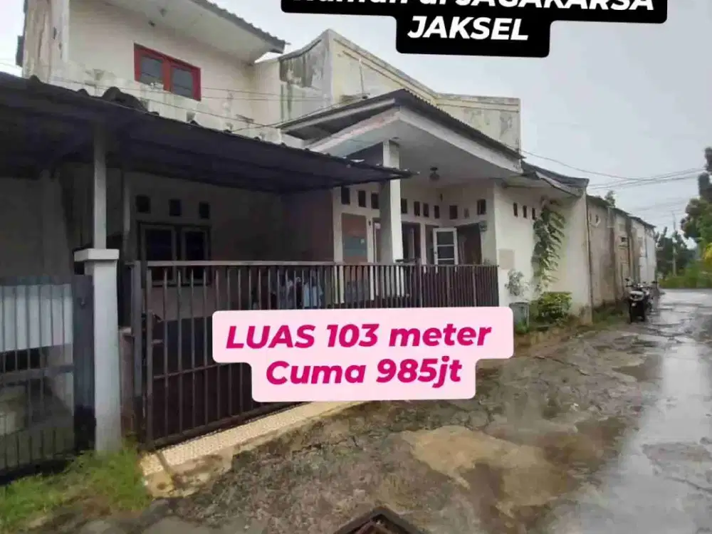 LUAS 103 Meter JUAL MURAH CEPAT RUMAH DI JAKSEL HARGA MURAH