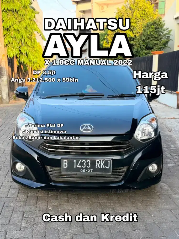 Dp 3,5jt angs 3,212 × 59bln !!! Ayla X 1.0 manual 2022