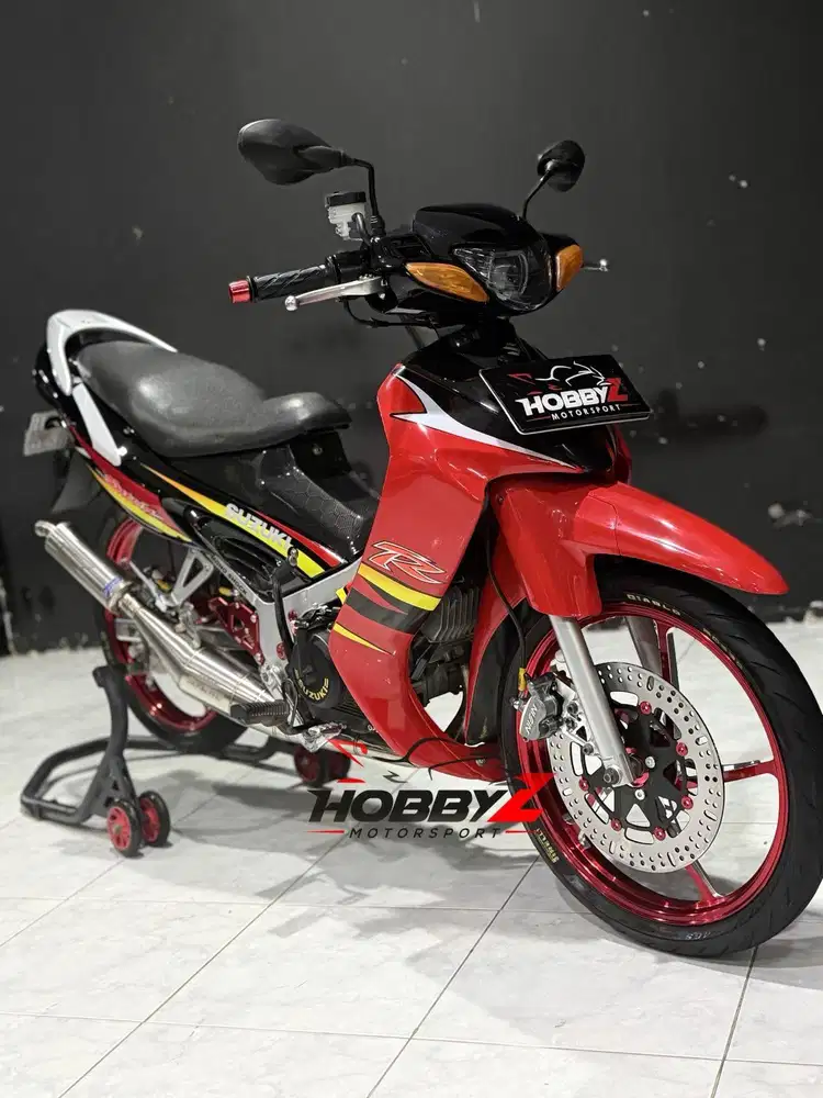 Suzuki satria hiu 120R Lscm merah hitam modif hedon 2004,mantap